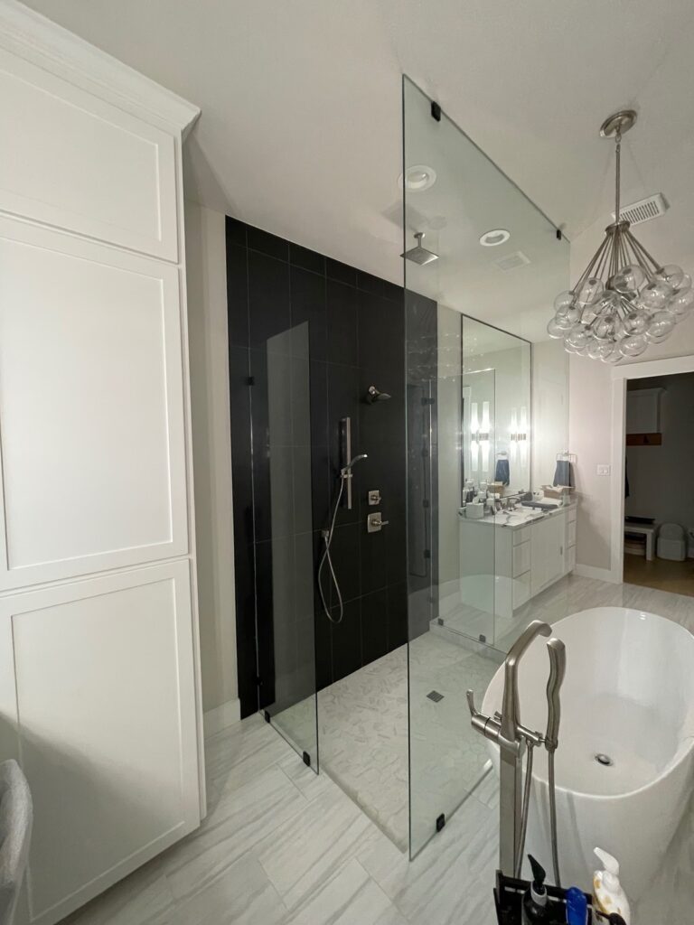 shower glass install in Southlake